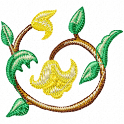 Flowers Embroidery Design 11